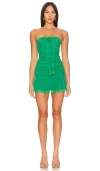 More To Come Chelsea Mini Dress In 黄绿色