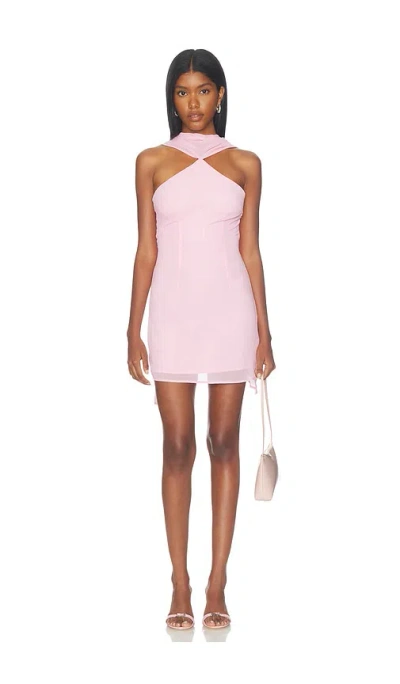 More To Come Chiara Mini Dress In Neutral