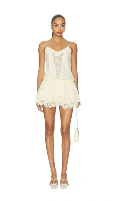 More To Come Chrissiana Mini Dress In Neutral