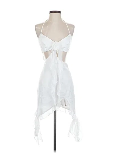 Pre-owned More To Come Cocktail Dress In White