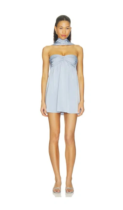More To Come Cordell Mini Dress In Blue
