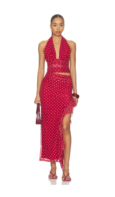 More To Come Delia Maxi Dress In Red