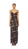 More To Come Desiree Maxi Dress In 棕色碎花