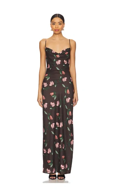 More To Come Desiree Maxi Dress In 棕色碎花
