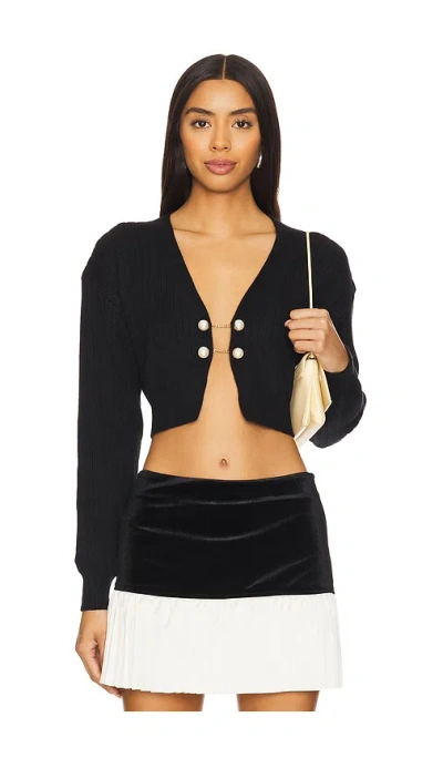 More To Come Destiny Cardigan Sweater In Black