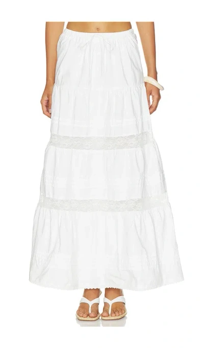 More To Come Dolores Maxi Skirt In White