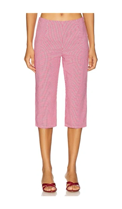 More To Come Drea Capri Pant In 红色