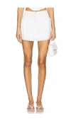 More To Come Elaine Mini Skirt In White