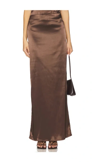 More To Come Elenor Maxi Skirt In 棕色