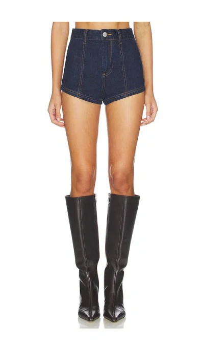More To Come Eleshia Denim Short In Blue