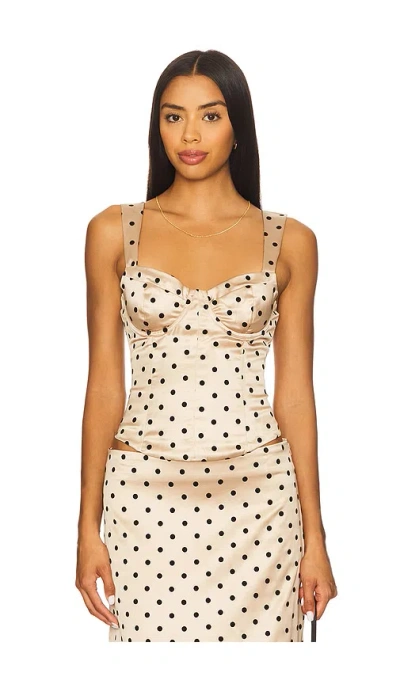 More To Come Elianna Corset Top In Neutral