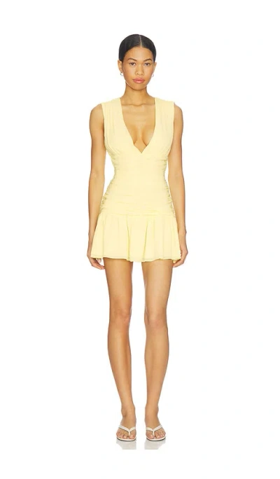 More To Come Elisia Mini Dress In Yellow