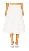 More To Come Esme Midi Skirt In 白色