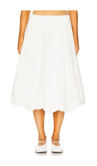 More To Come Esme Midi Skirt In 白色