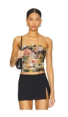 More To Come Everly Strapless Top In Multi