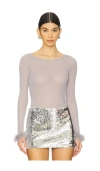More To Come Fallon Bodysuit In Light Grey