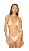 More To Come Fiorella Bikini Top In Pink