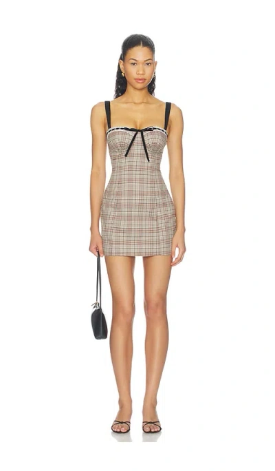 More To Come Flora Mini Dress In Brown