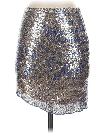 Pre-owned More To Come Formal Skirt In Silver