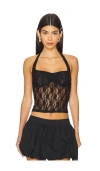 More To Come Gaia Halter Top In Black