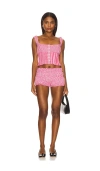 More To Come Giana Short Set In Pink