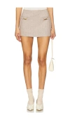 More To Come Haileigh Mini Skirt In Brown