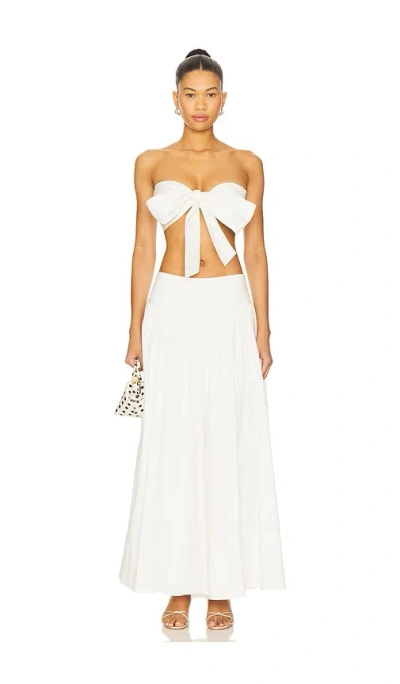 More To Come Helena Skirt Set In White