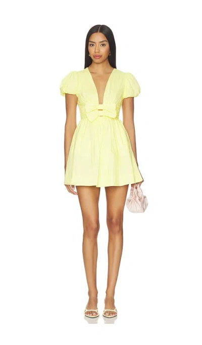 More To Come Ilianna Mini Dress In Yellow