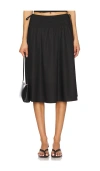 More To Come Inara Midi Skirt In Black