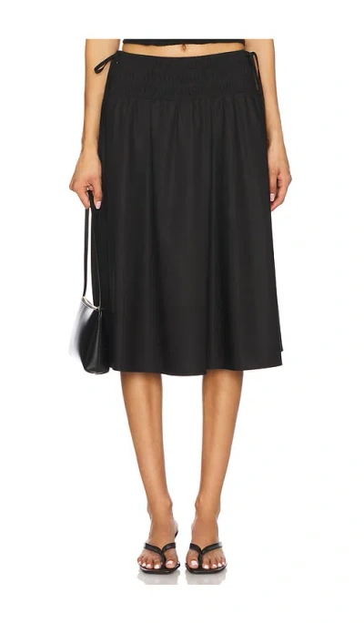 More To Come Inara Midi Skirt In Black