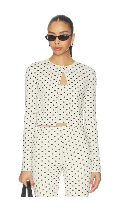 More To Come Iris Cardigan Set In White