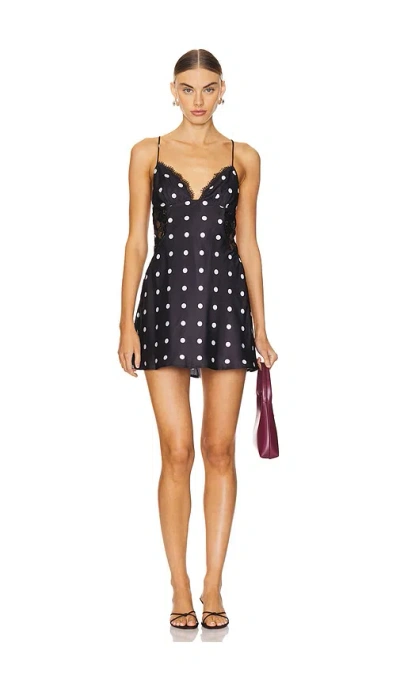 More To Come Isabella Slip Dress In Black & White