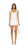 More To Come Jay Mini Dress In 白色
