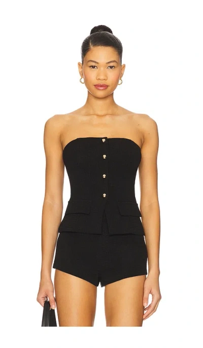More To Come Karsi Strapless Top In Black