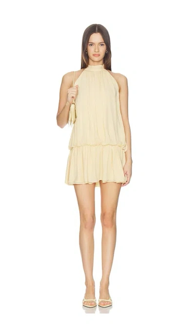 More To Come Kassia Mini Dress In Neutral