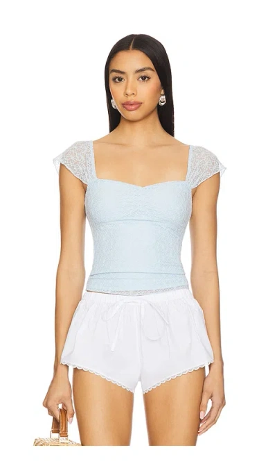 More To Come Kendall Top In Baby Blue