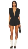 More To Come Kimberly Romper In Black