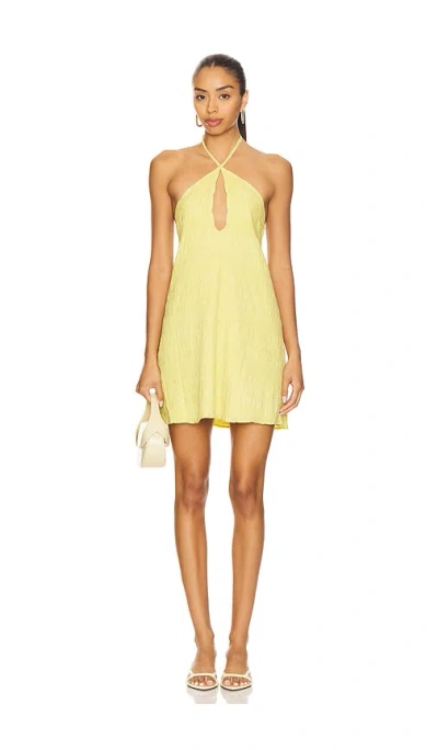 More To Come Kindall Mini Dress In Yellow