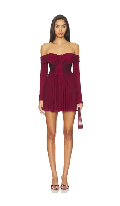 More To Come Kristiana Mini Dress In Burgundy