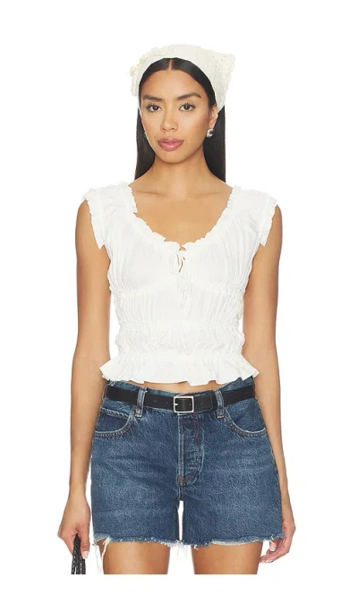 More To Come Kristie Ruched Top In Multi