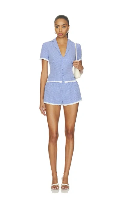 More To Come Kyla Short Set In Blue