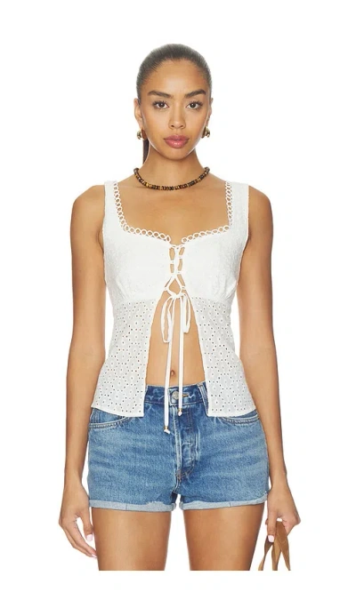 More To Come Lanika Top In White