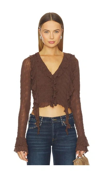More To Come Lennox トップ In Brown