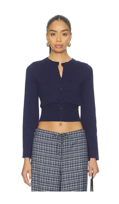 More To Come Lindsey Cardigan In Blue