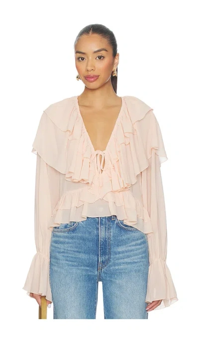 More To Come Logana Top In Pink