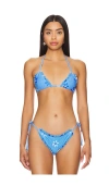 More To Come Lolita Bikini Top In Blue