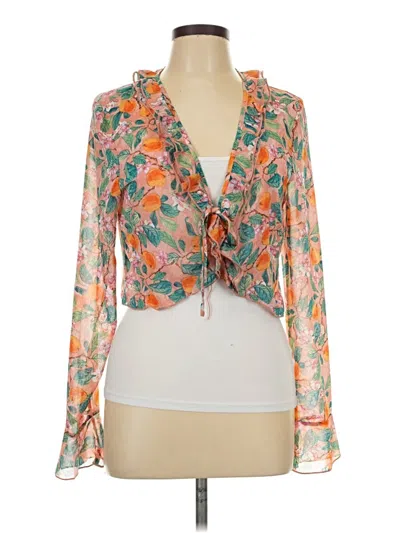Pre-owned More To Come Long Sleeve Blouse In Orange