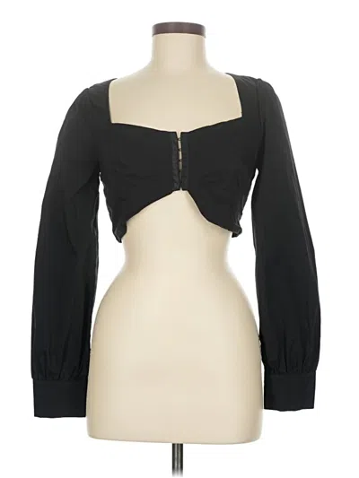 Pre-owned More To Come Long Sleeve Top Black Sweetheart Neckline Tops