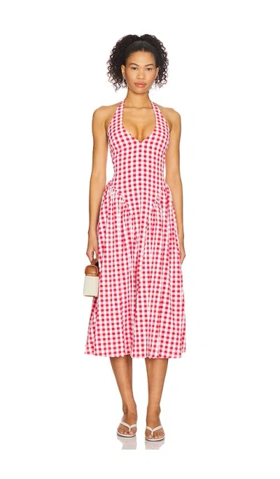 More To Come Lottie Halter Maxi Dress In Animal Print