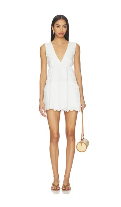 More To Come Luz Mini Dress In White